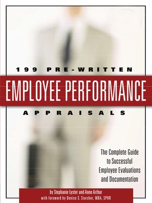 cover image of 199 Pre-Written Employee Performance Appraisals